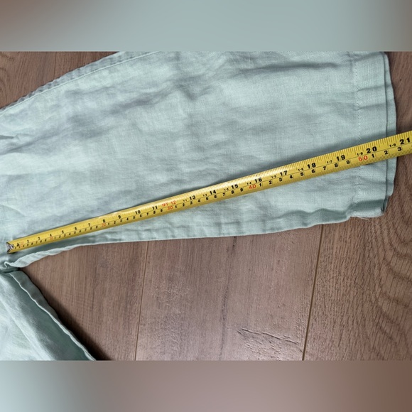 Zara Girls Green Linen Jumpsuit with Side Cutouts 13/14 - Picture 7 of 8